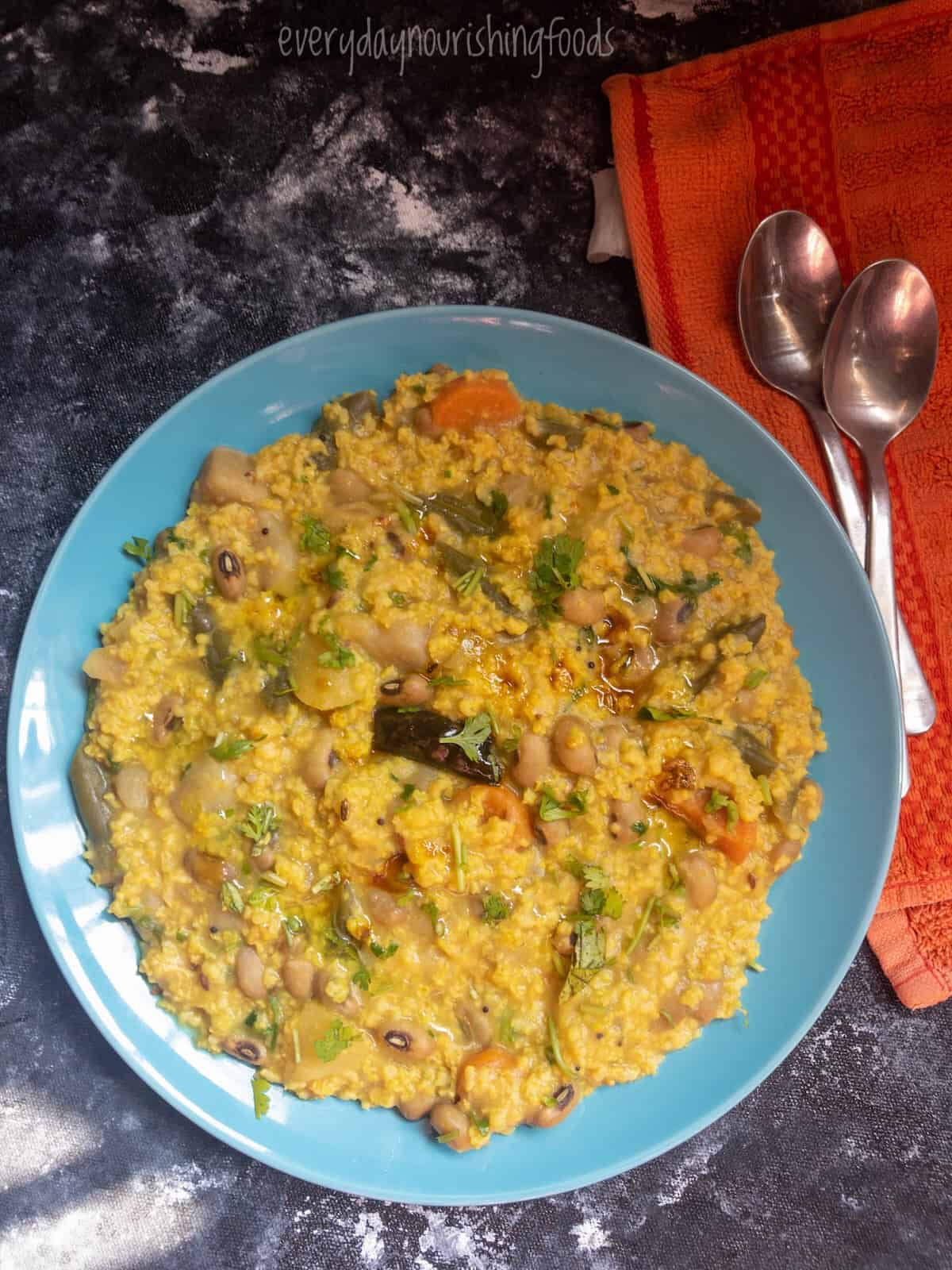 Pan-Fried Spiced Millet and Vegetable Khichdi