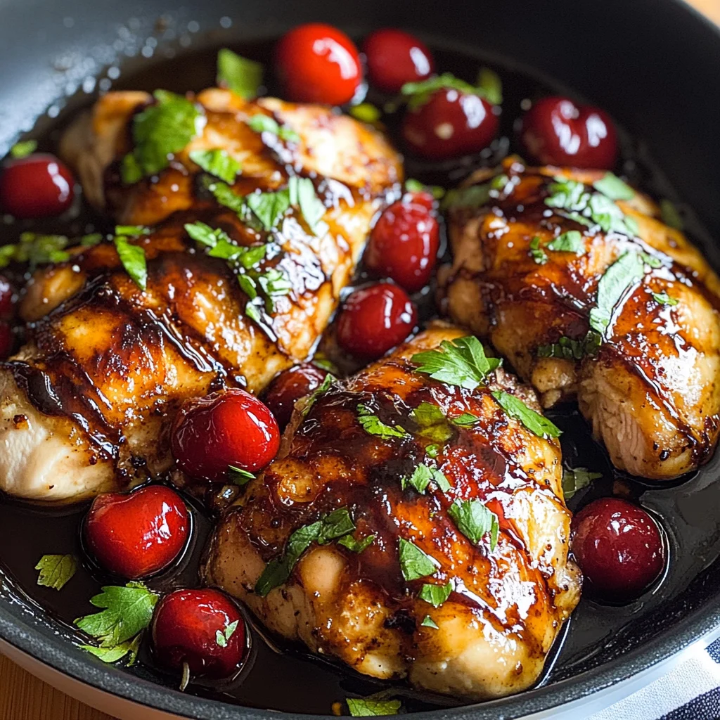 Balsamic-Glazed Chicken with Roasted Cherry Tomatoes