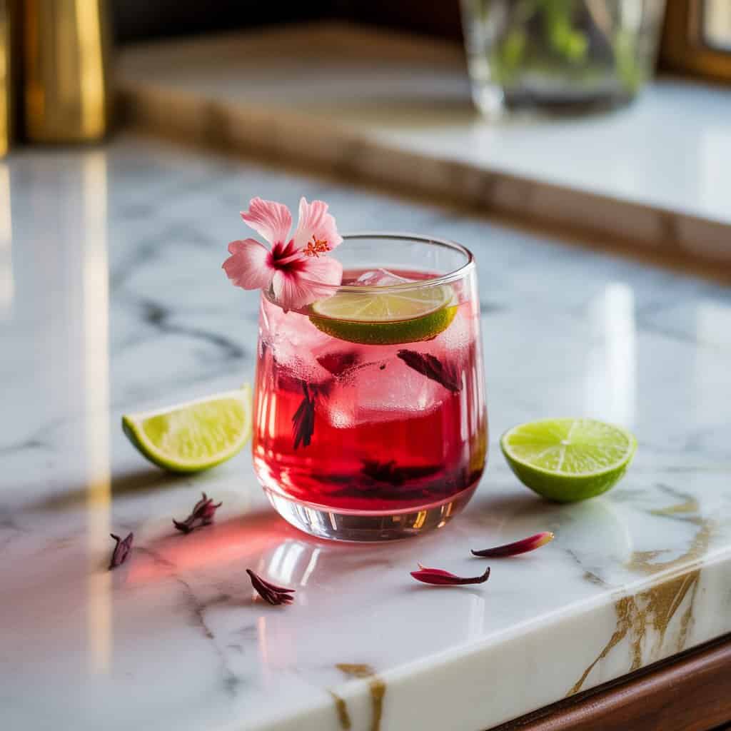 Honey Hibiscus Gin Cooler