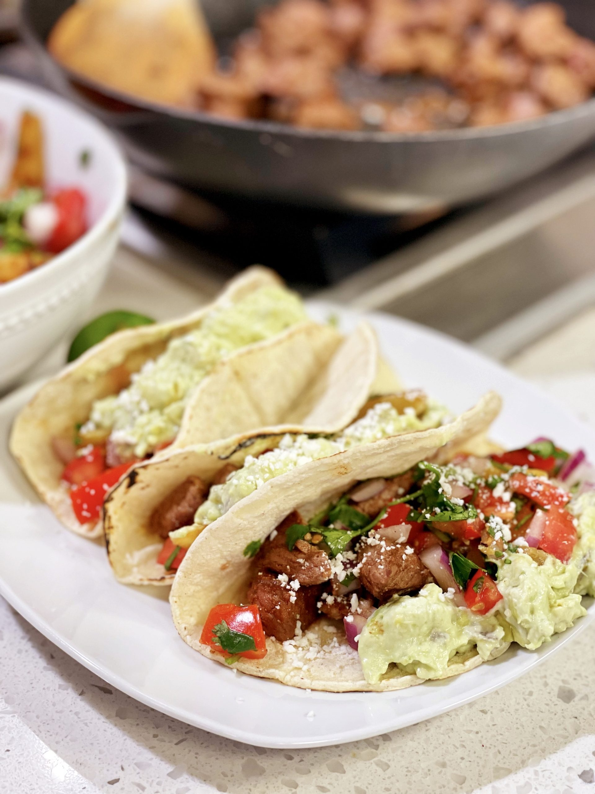 Grilled Ancho-Chili Pork Tacos with Pineapple Salsa