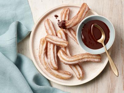 Churros con Canela with Spiced Chocolate Drizzle