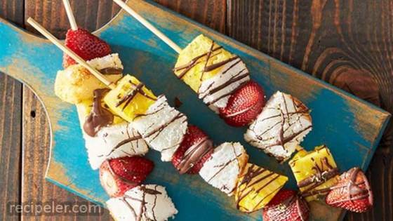 Gummy Vitamin Fruit Skewers