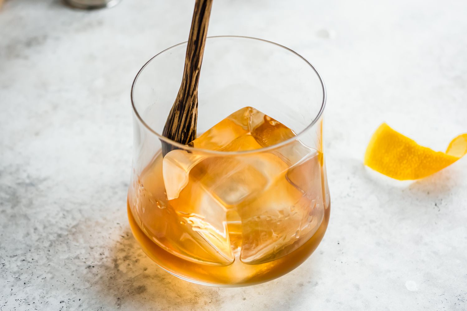 No-Cache Spiced Rum Old Fashioned