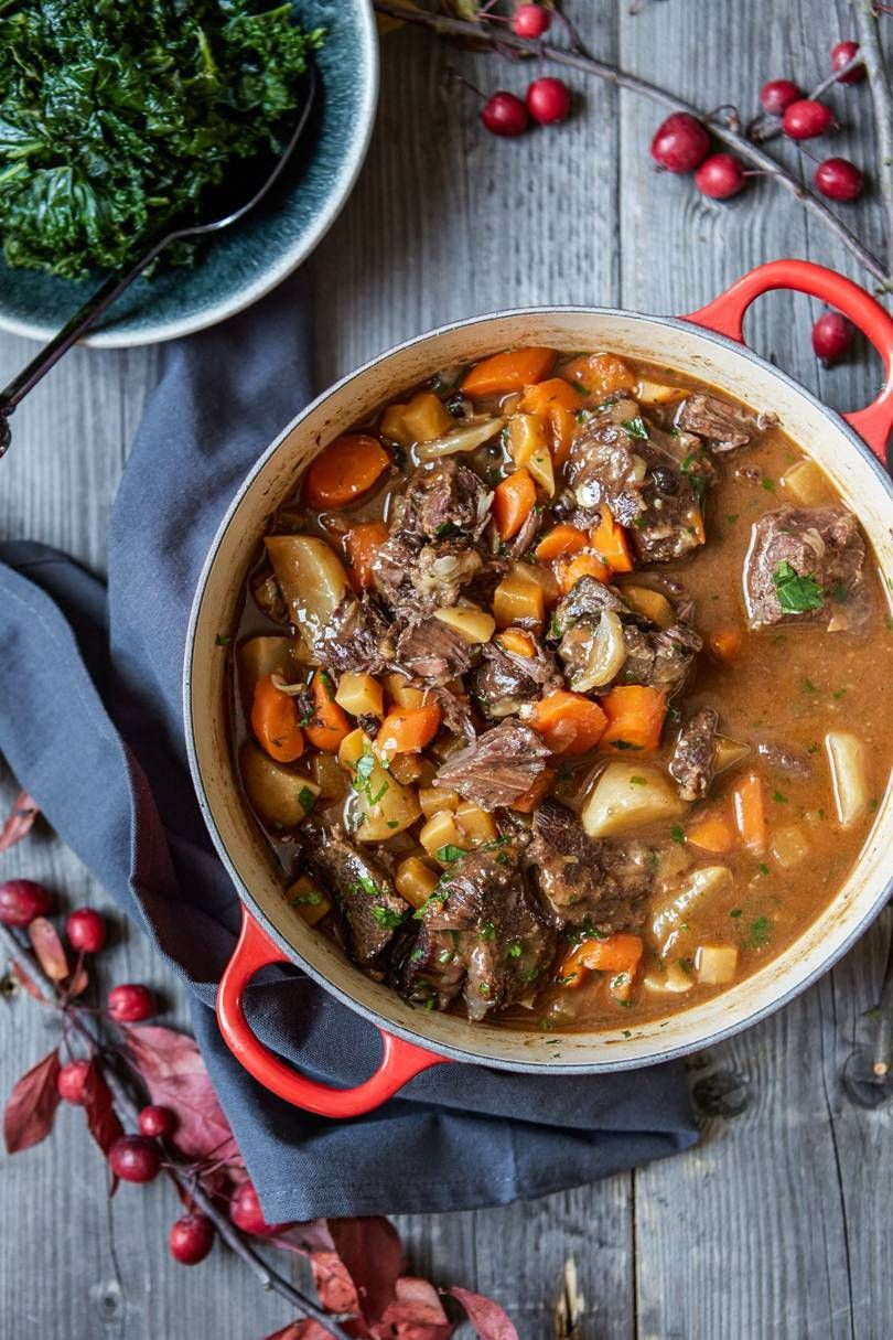Slow-Roasted Beef Cheeks with Red Wine and Root Vegetables