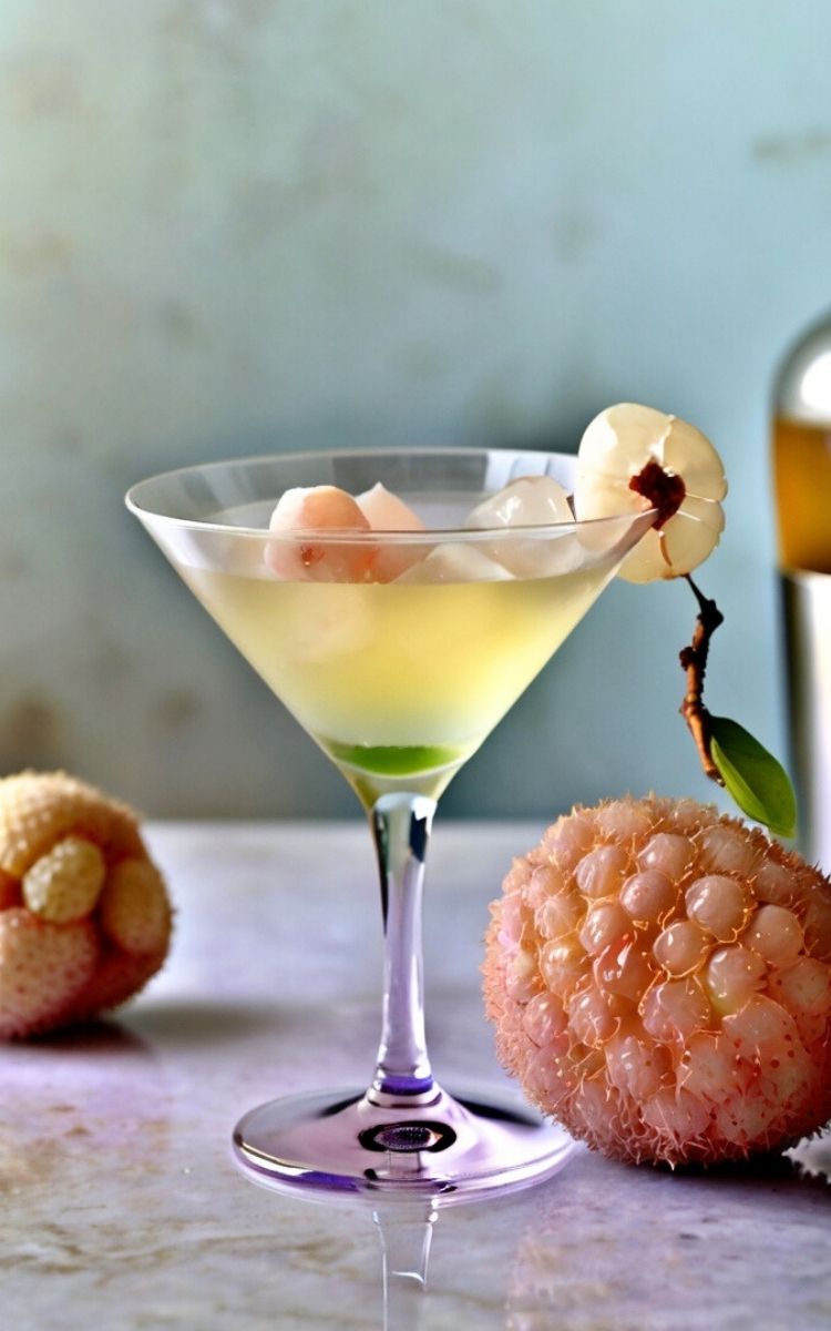 Lychee Martini with Vodka and Fresh Lime