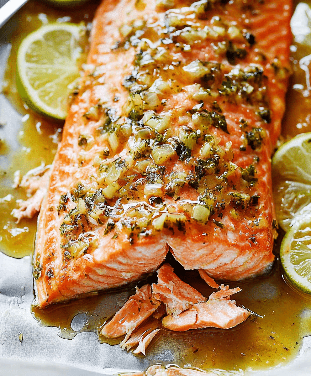 Honey-Garlic Glazed Salmon with Citrus Herb Salad