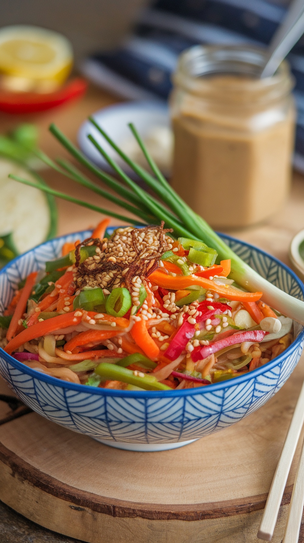 Quick Asian Fusion Sesame Noodle Salad