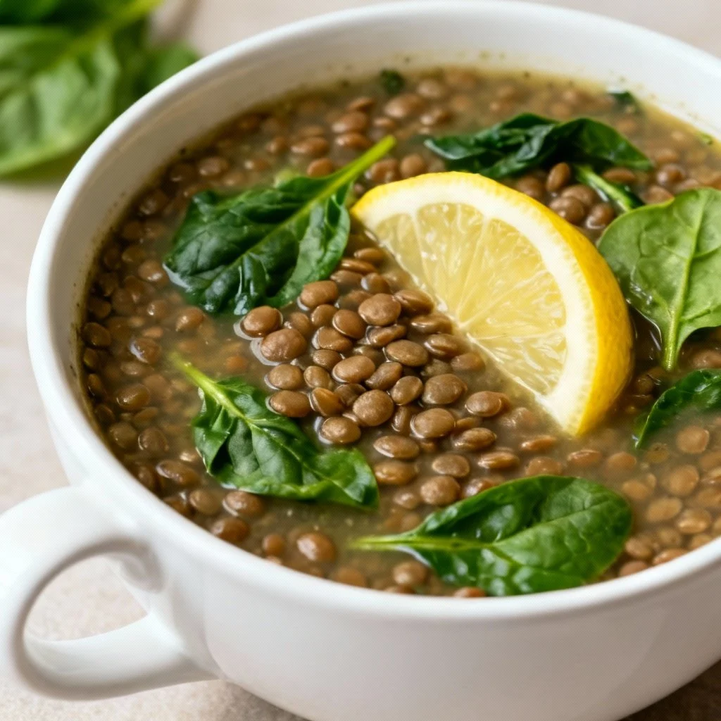 Cumin-Scented Lentil and Spinach Stew