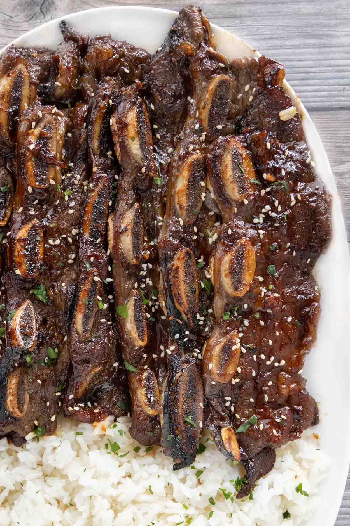 Spicy Korean-Style Grilled Beef Short Ribs