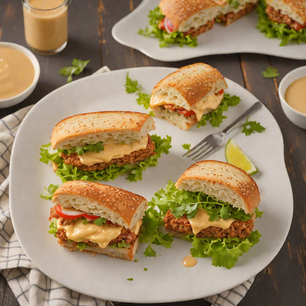 Baked Milanesa Sandwich with Chipotle Aioli