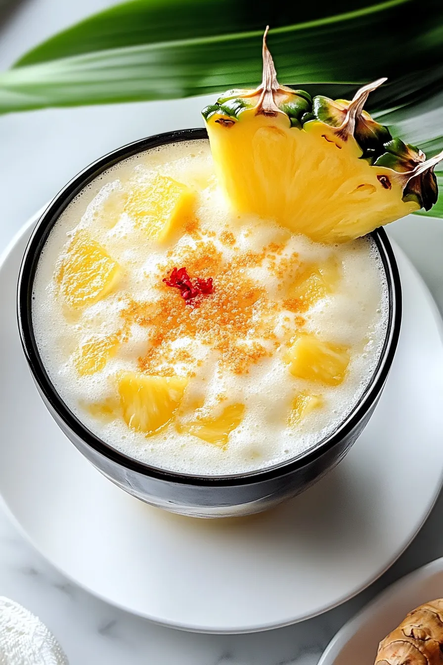Coconut-Pineapple Rum Sour