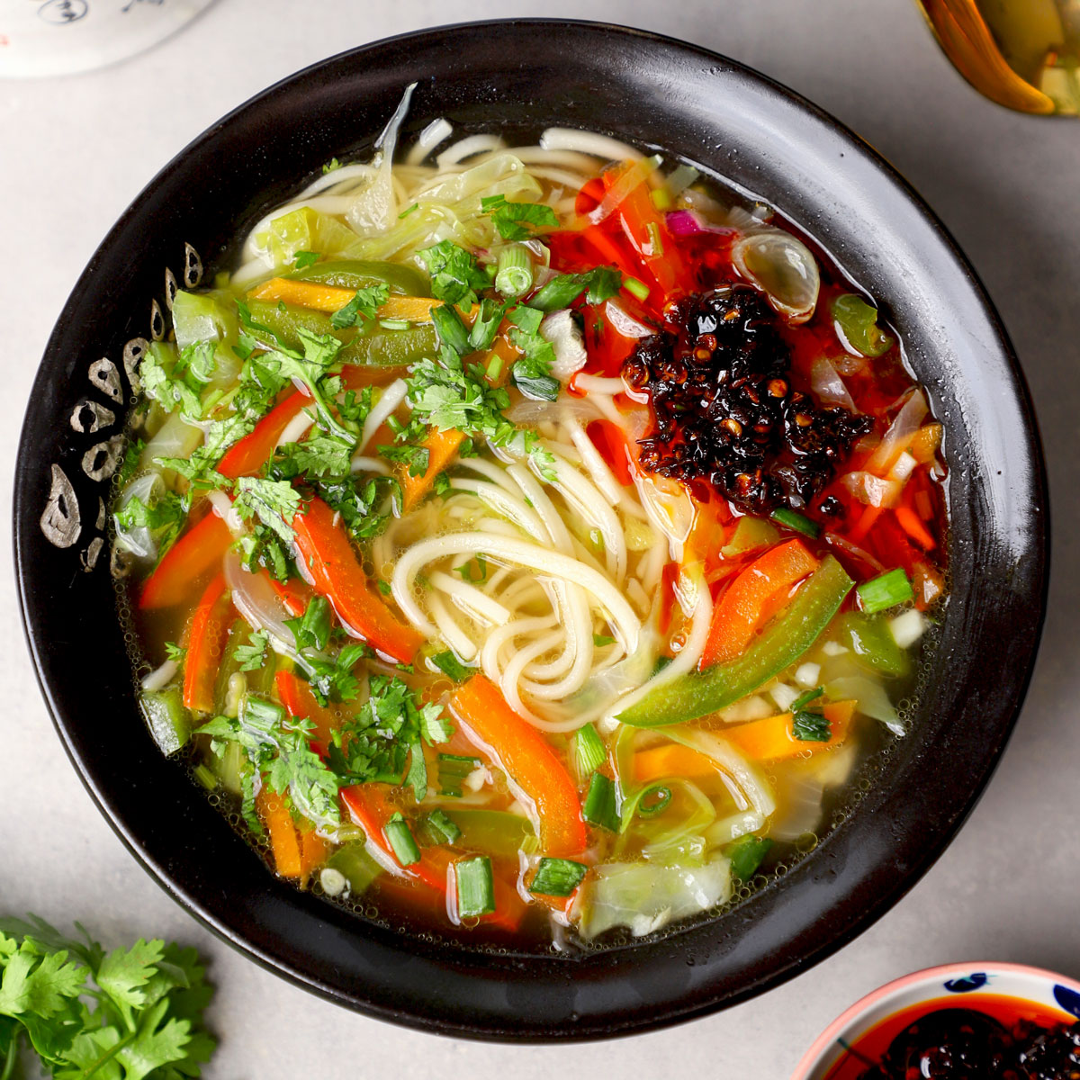 Hearty Tibetan Thukpa Noodle Soup with Vegetables