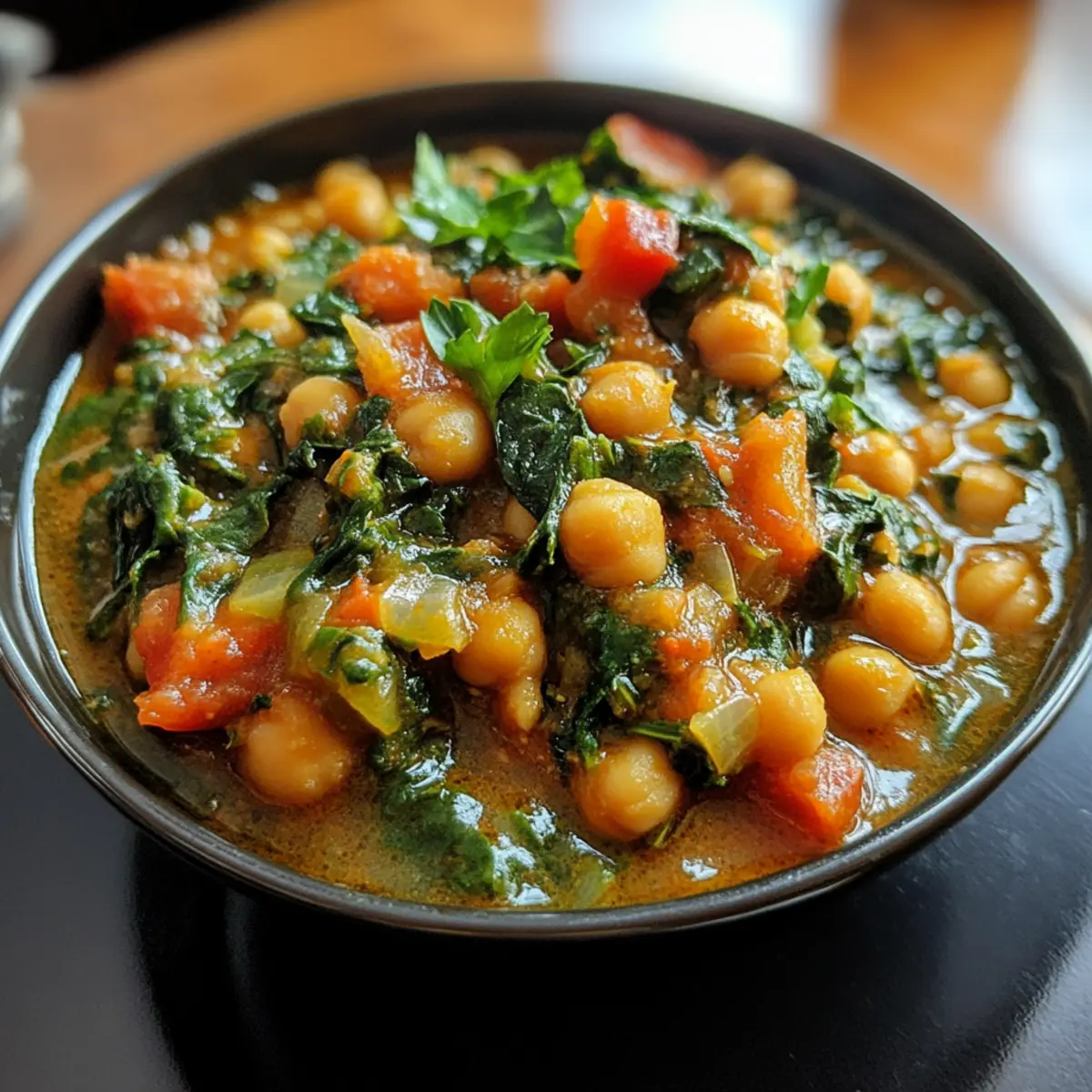 Budget-Friendly Mediterranean Chickpea and Spinach Stew