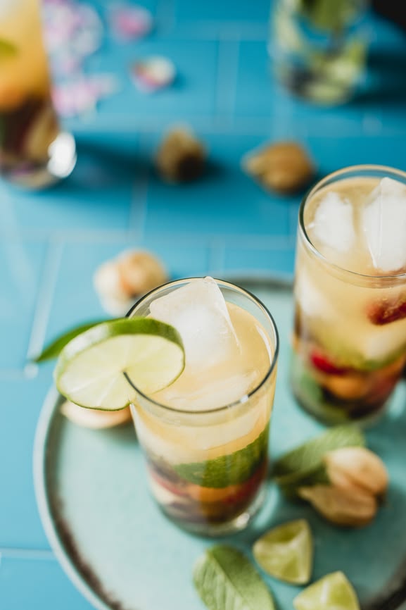 Ginger-Lime Iced Green Tea Cooler