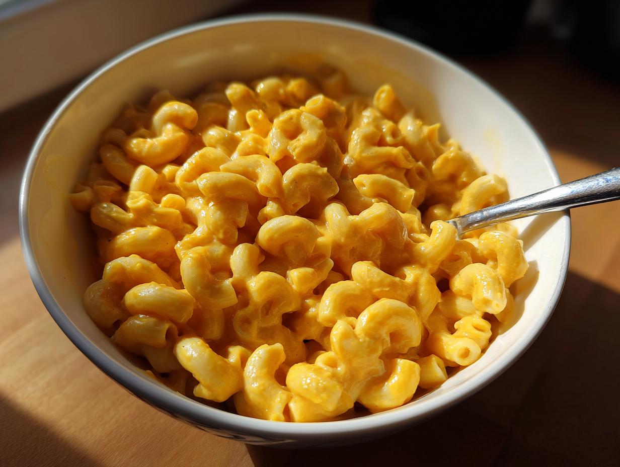 Sneaky Veggie Macaroni with Creamy Pumpkin Sauce