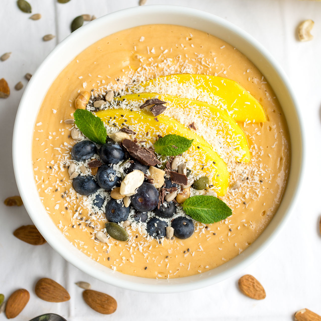 Pharrell-Inspired Spiced Tropical Smoothie Bowl