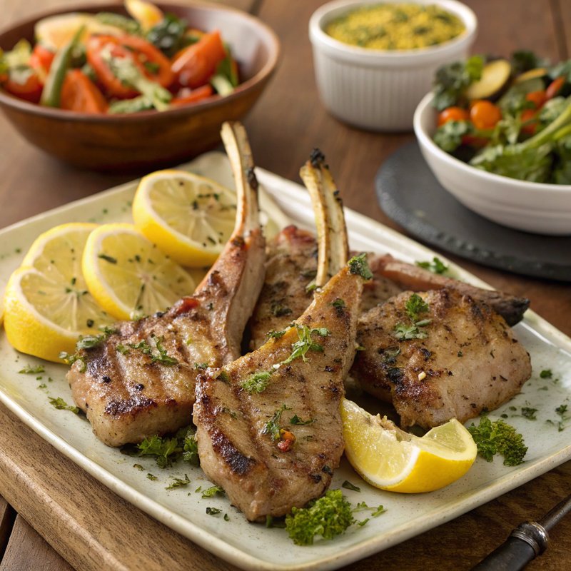 Mediterranean-Inspired Lemon-Oregano Grilled Lamb Chops