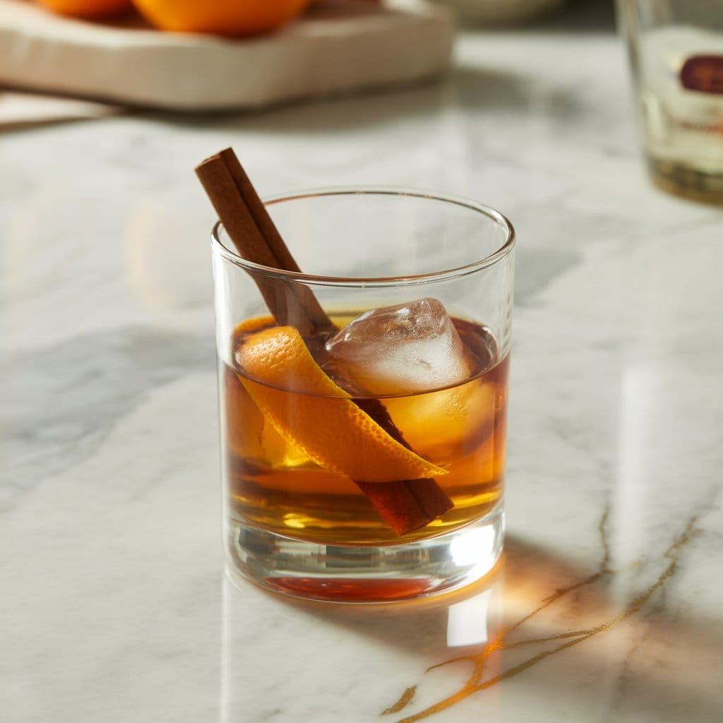 Vanilla-Spiced Bourbon Old Fashioned