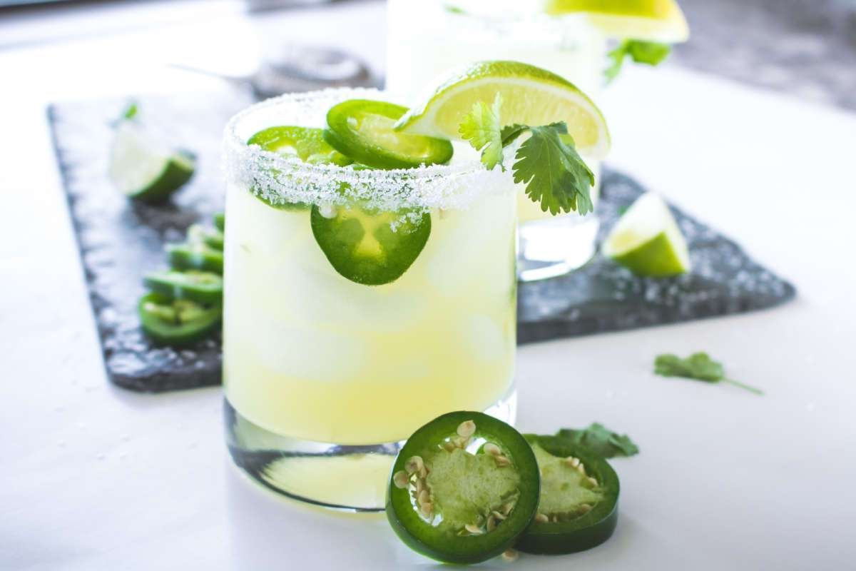 Spicy Jalapeño Margarita with Fresh Lime and Agave