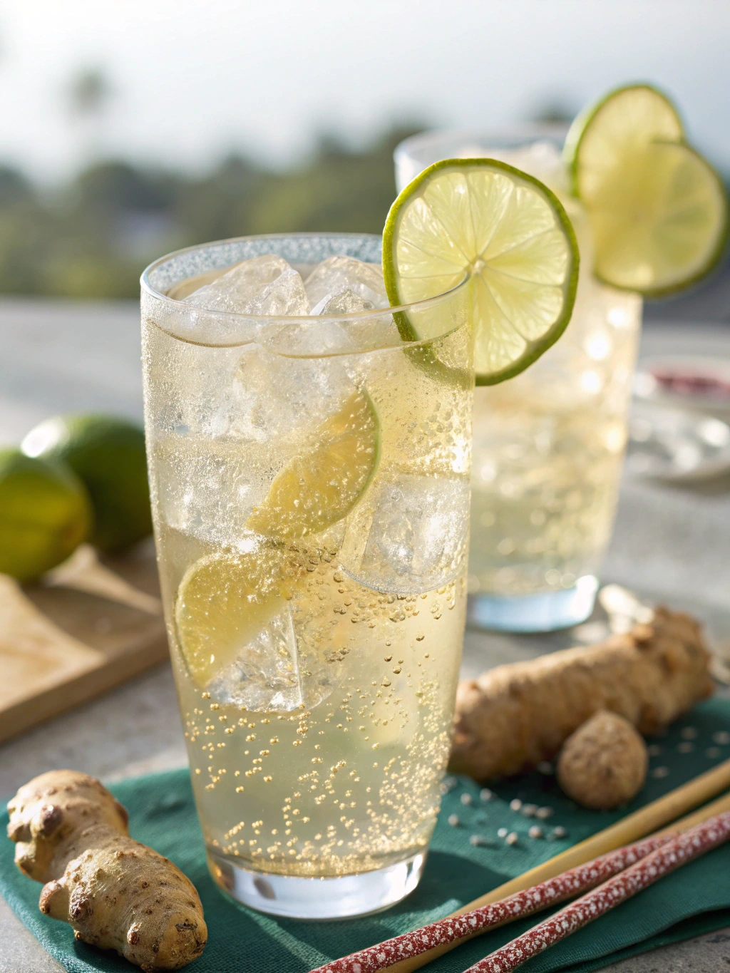 Ginger-Lime Vodka Spritz