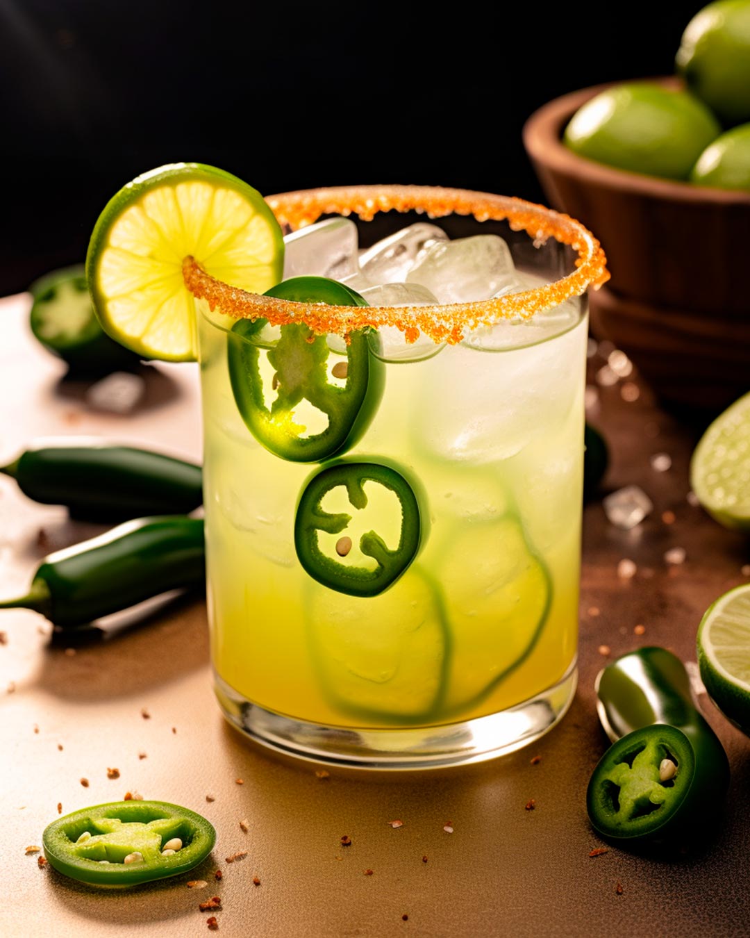 Charred Jalapeño Tequila Margarita