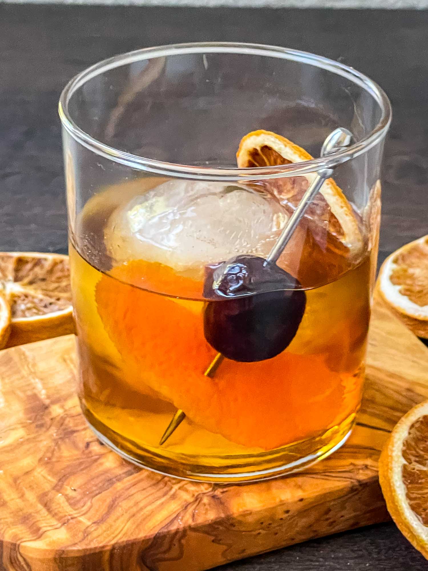 Velvet Bourbon Old Fashioned with Maple and Orange