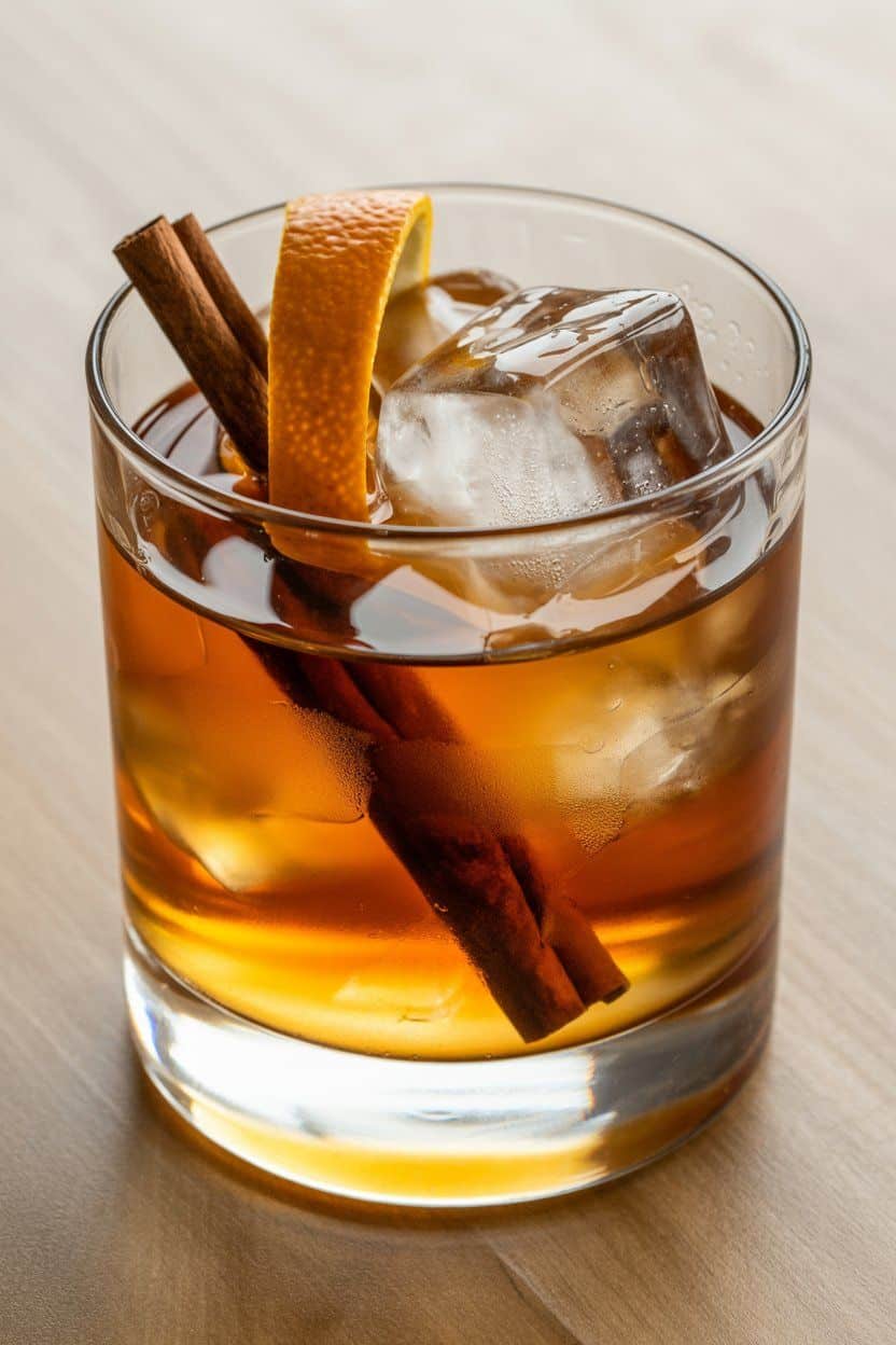 Smoked Cinnamon Tequila Old Fashioned