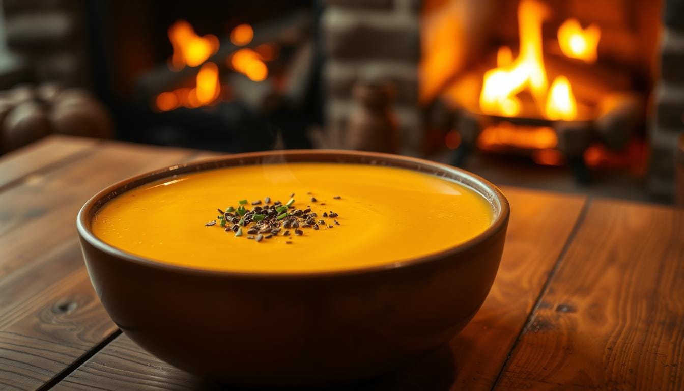 Creamy Tasmanian Pepperberry and Pumpkin Soup