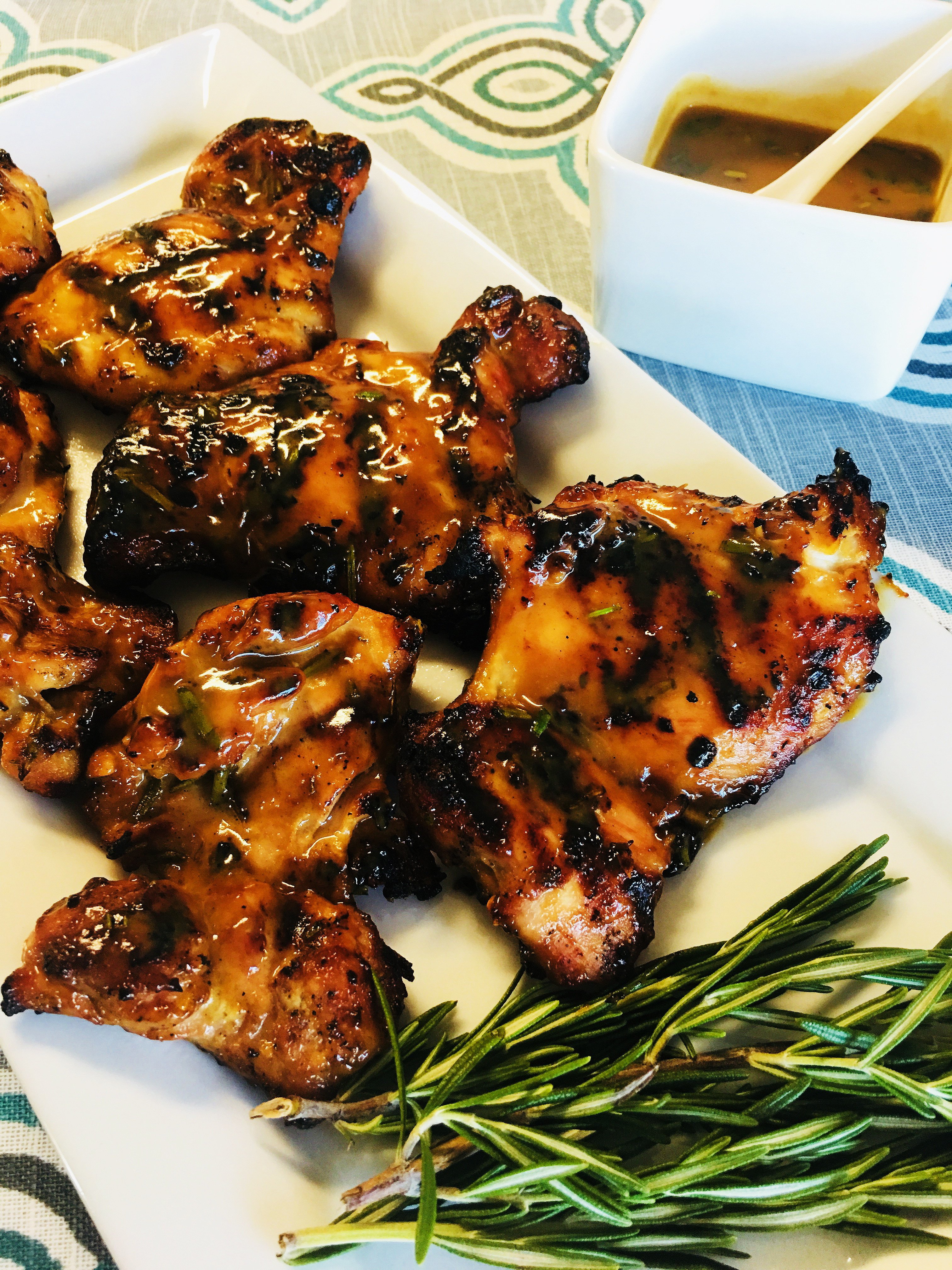 Grilled Maple-Mustard Chicken with Ohio Apple Slaw