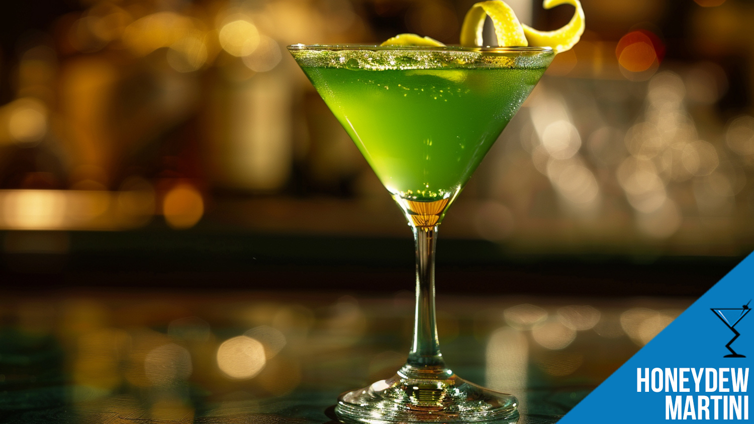 Citrus Spark Martini with Honeydew Essence