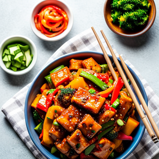 Spicy Korean-Style Tofu Stir-Fry with Vegetables