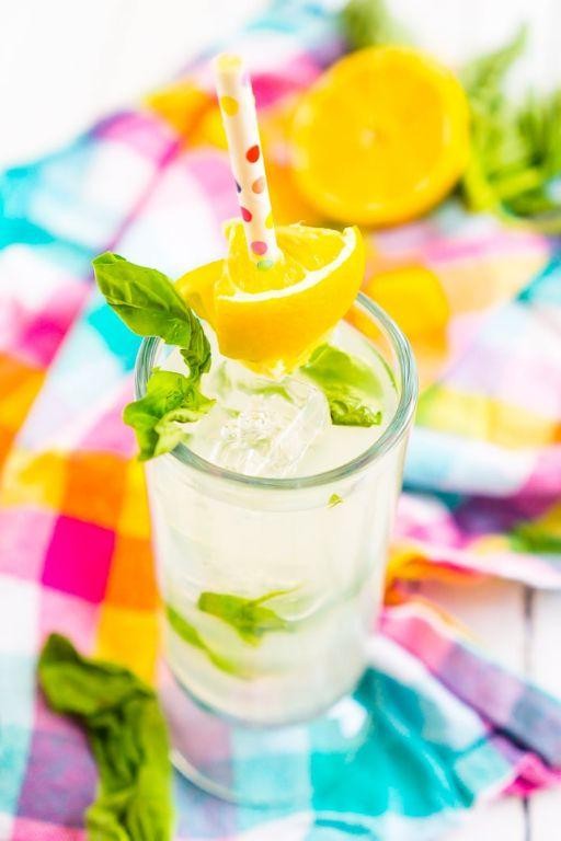 Honey-Basil Vodka Smash