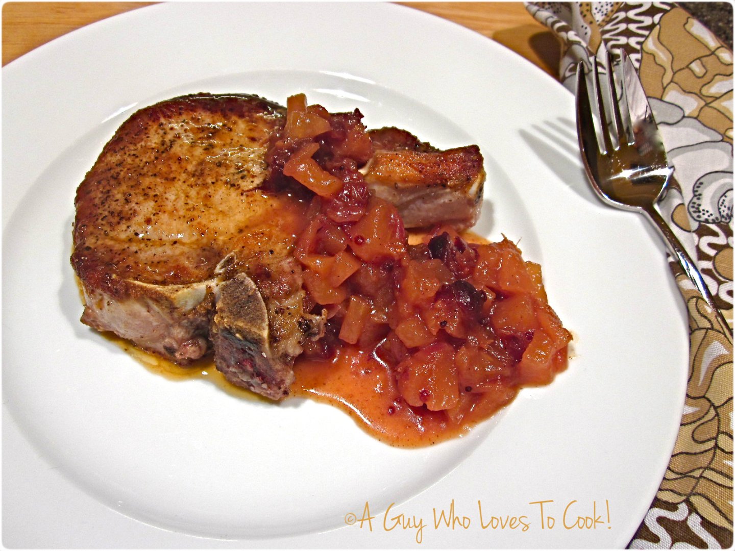 Pan-Roasted Pork with Regional Spiced Apple Chutney