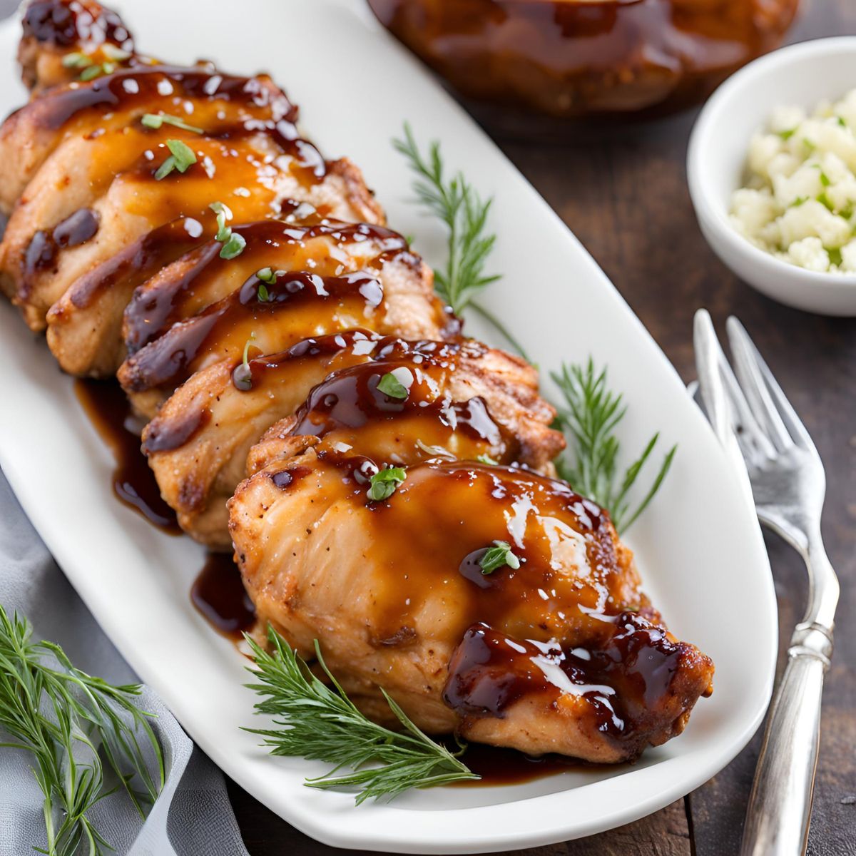 Maple-Glazed Grilled Chicken with Ohio Apple Slaw