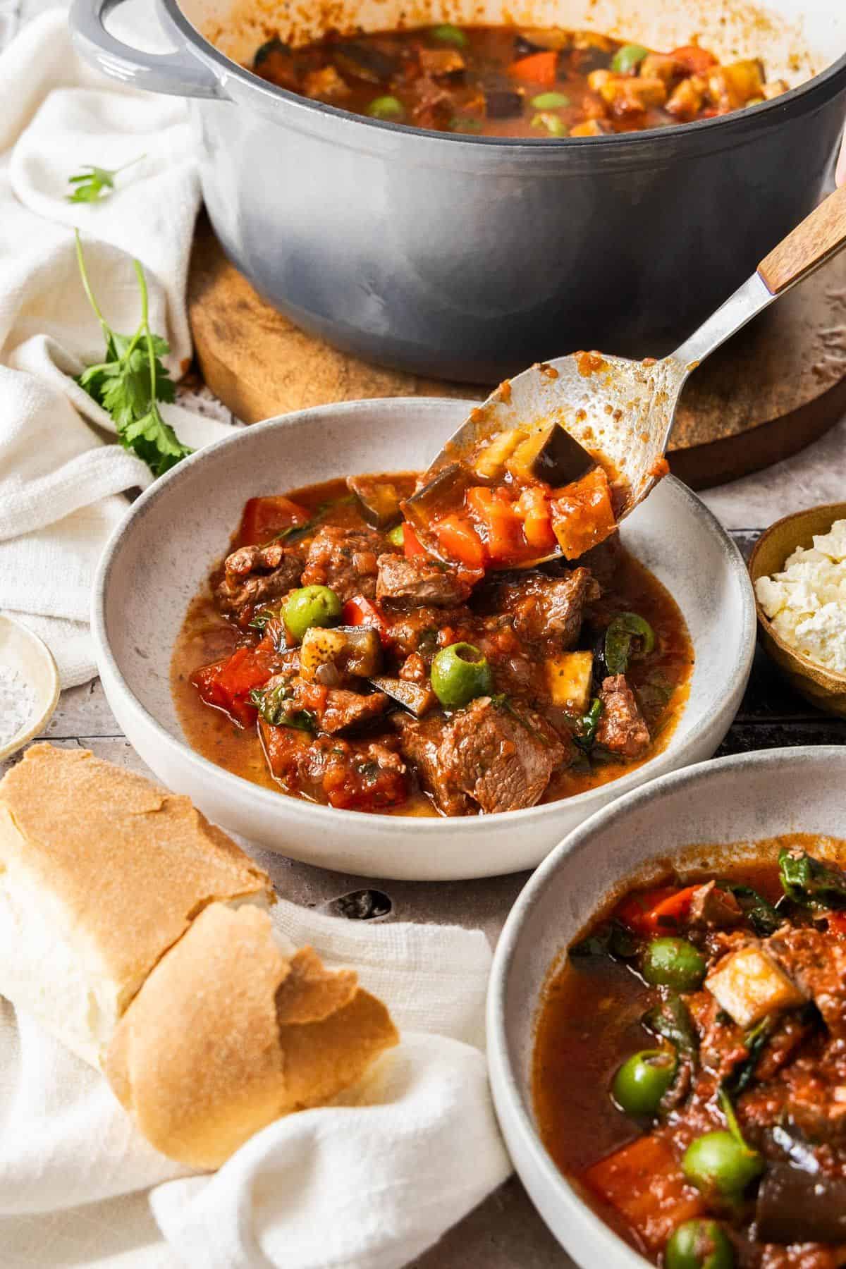 Slow-Cooked Mediterranean Lamb Stew with Root Vegetables