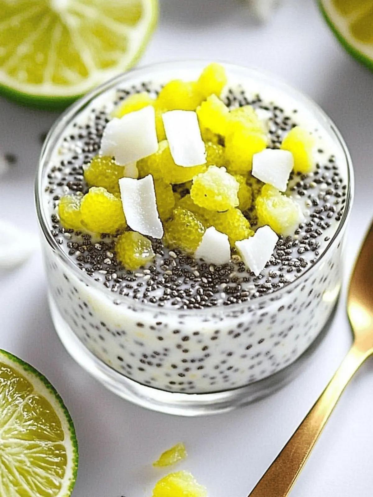No-Bake Coconut Lime Chia Pudding with Toasted Almonds