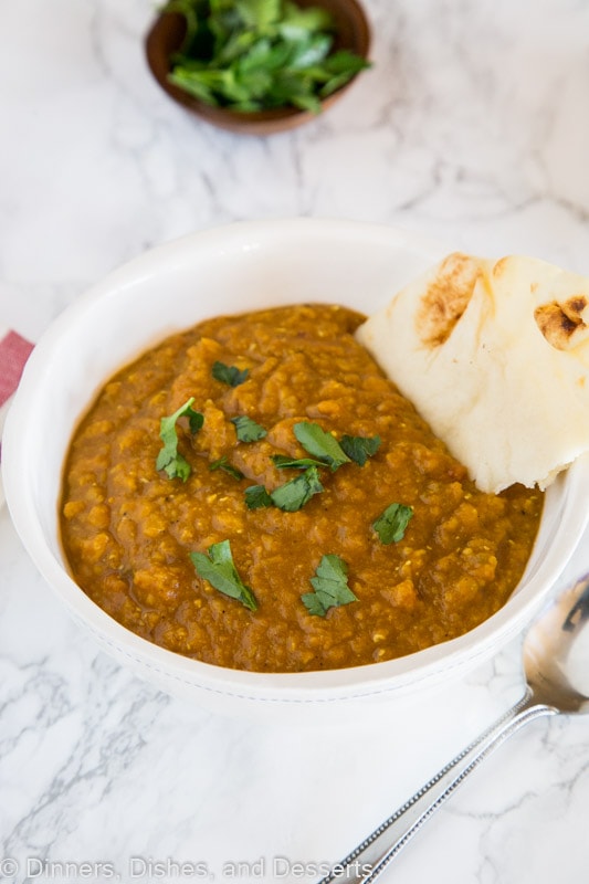Indian-Spiced Lentil Soup with Turmeric and Cumin