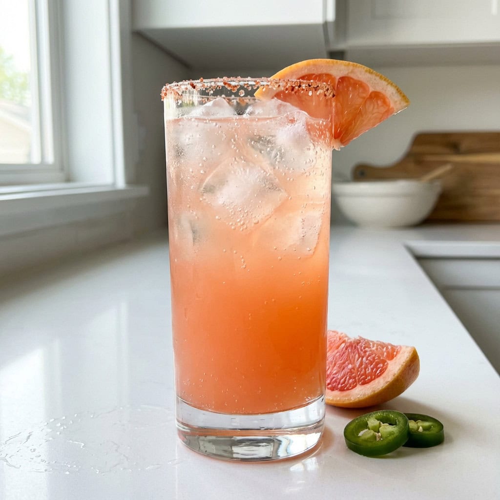Spicy Tequila Grapefruit Fizz