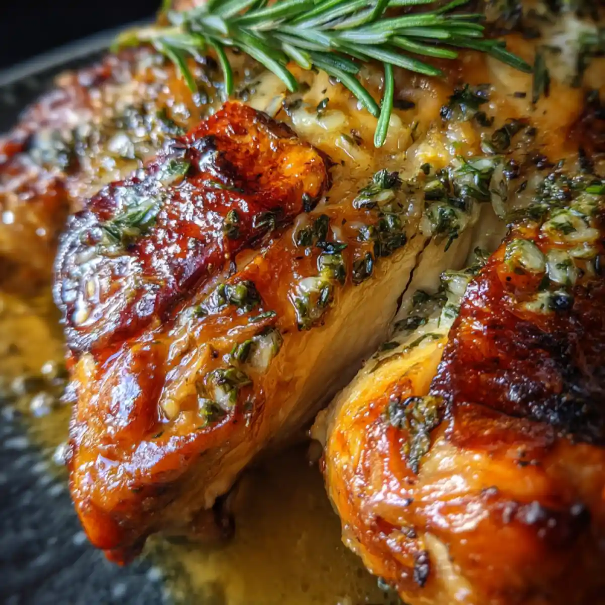 Pan-Roasted Chicken with Regional Herb and Garlic Butter