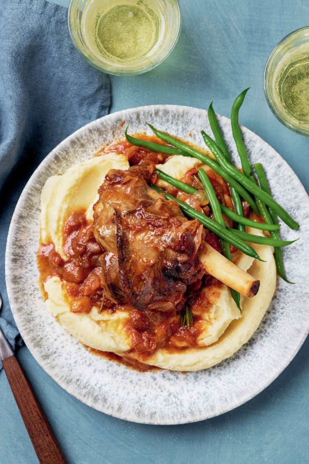 Slow-Cooked Lamb Shanks with Bush Tomato and Native Peppercorn Sauce