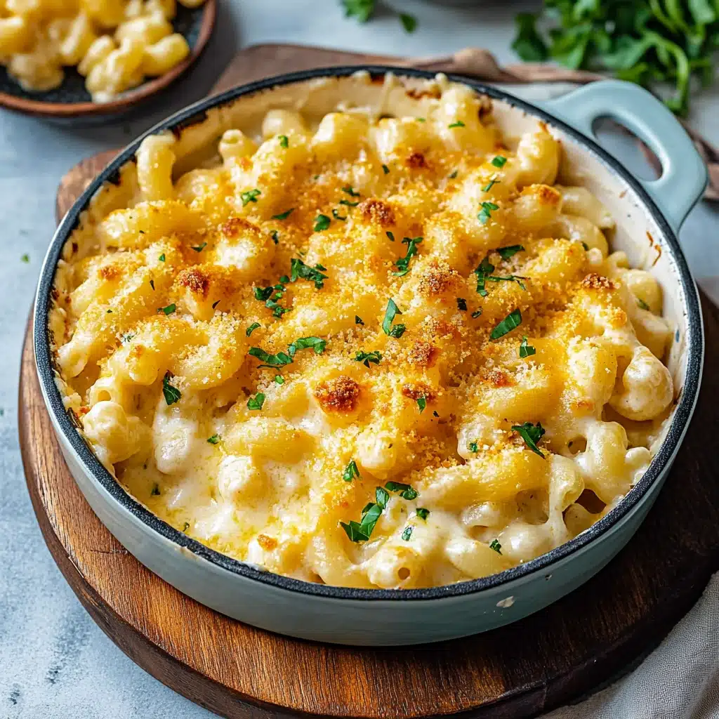 Vegetable-Loaded Mac and Cheese with Cauliflower Puree