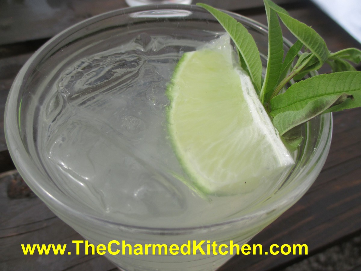 Zesty Gin Martini with Lemon Verbena