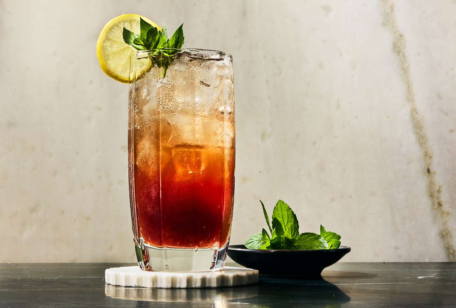 Honey-Spiced Bourbon Highball with Lemon Soda