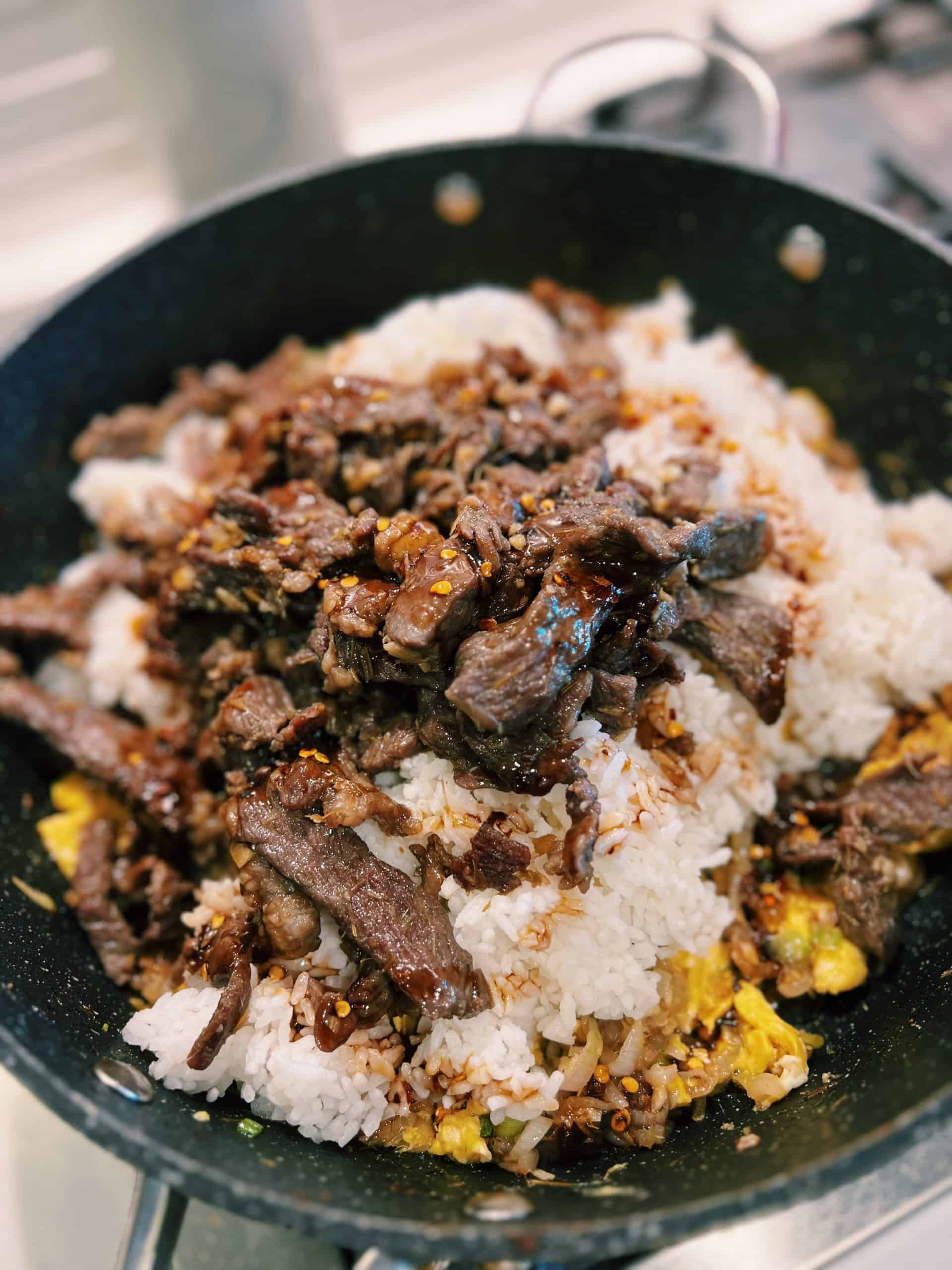 Stir-Fried Lemongrass Beef with Jasmine Rice
