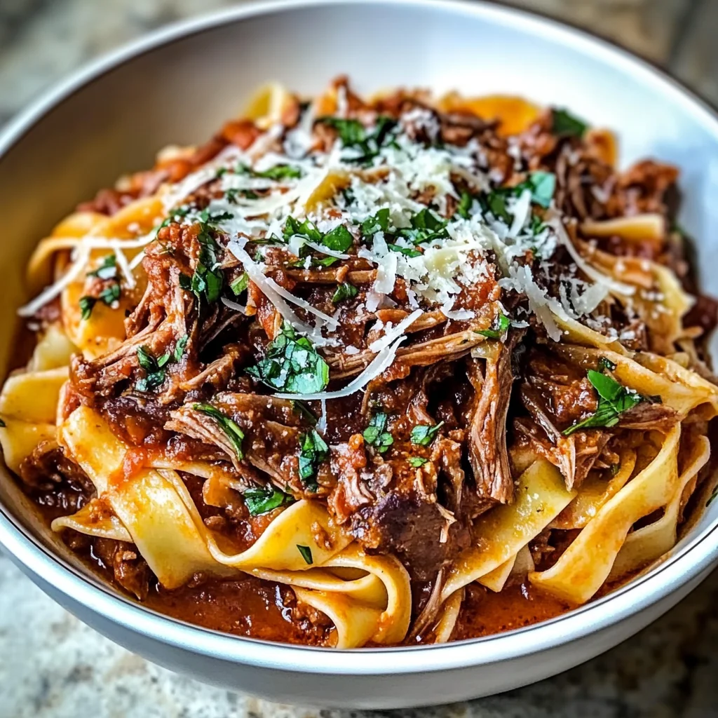 Slow-Cooked Kangaroo Ragu with Tomato and Shiraz