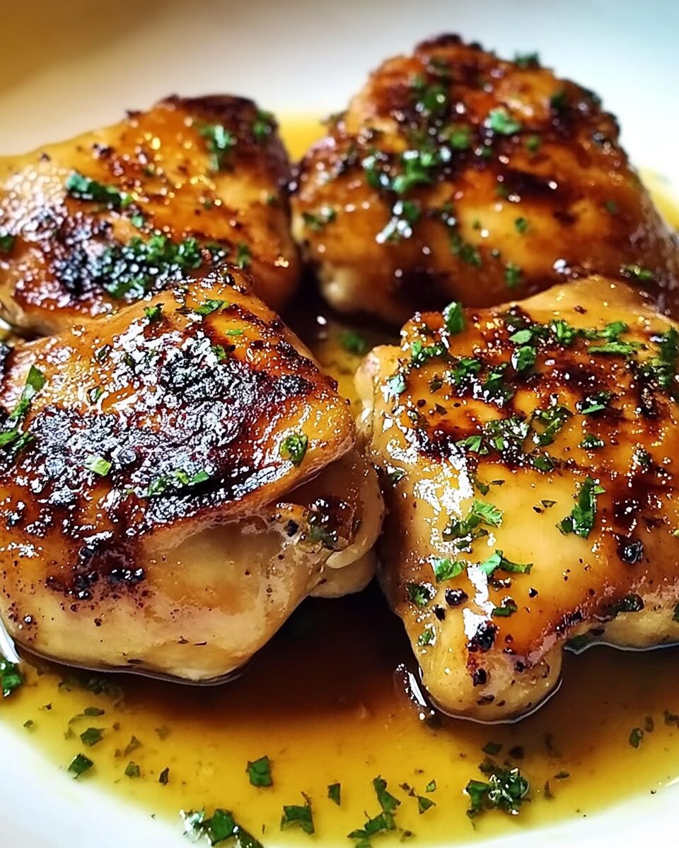 Whiskey-Glazed Grilled Chicken Thighs with Honey and Smoked Paprika