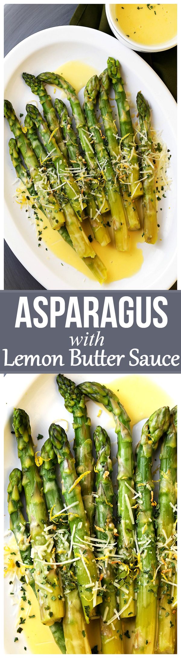 Steamed White Asparagus with Lemon Butter Sauce