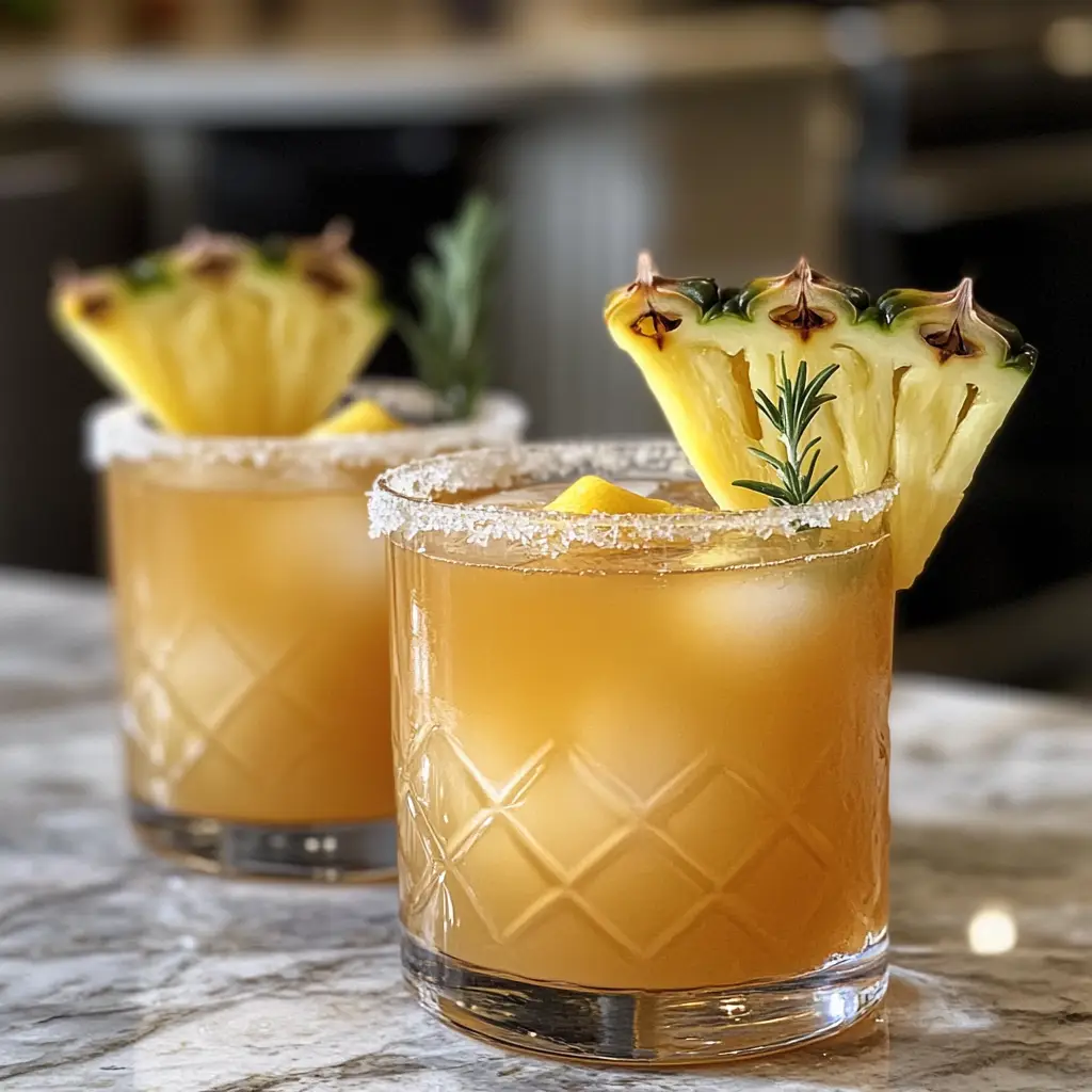 Smoky Pineapple Bourbon Sour
