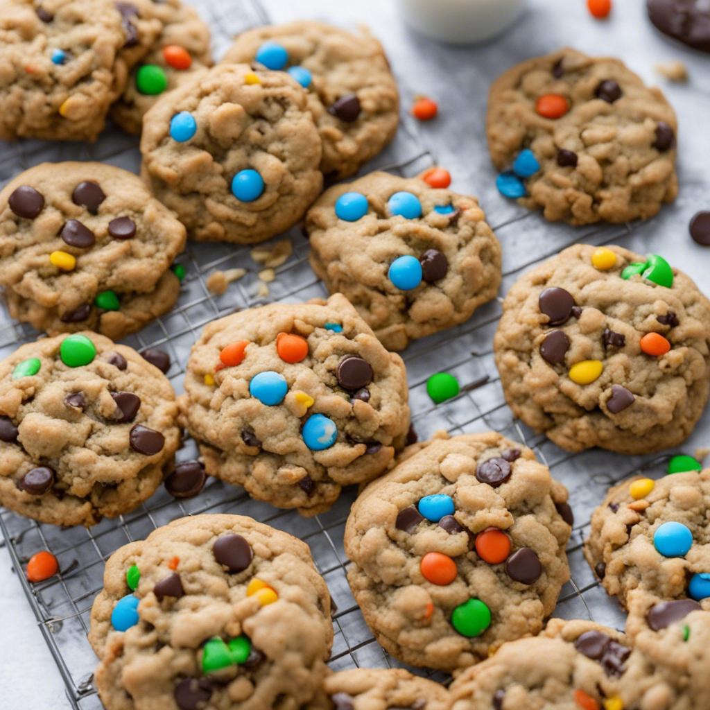 Oven-Baked Soft Monster Cookies with Oats and Chocolate Chips