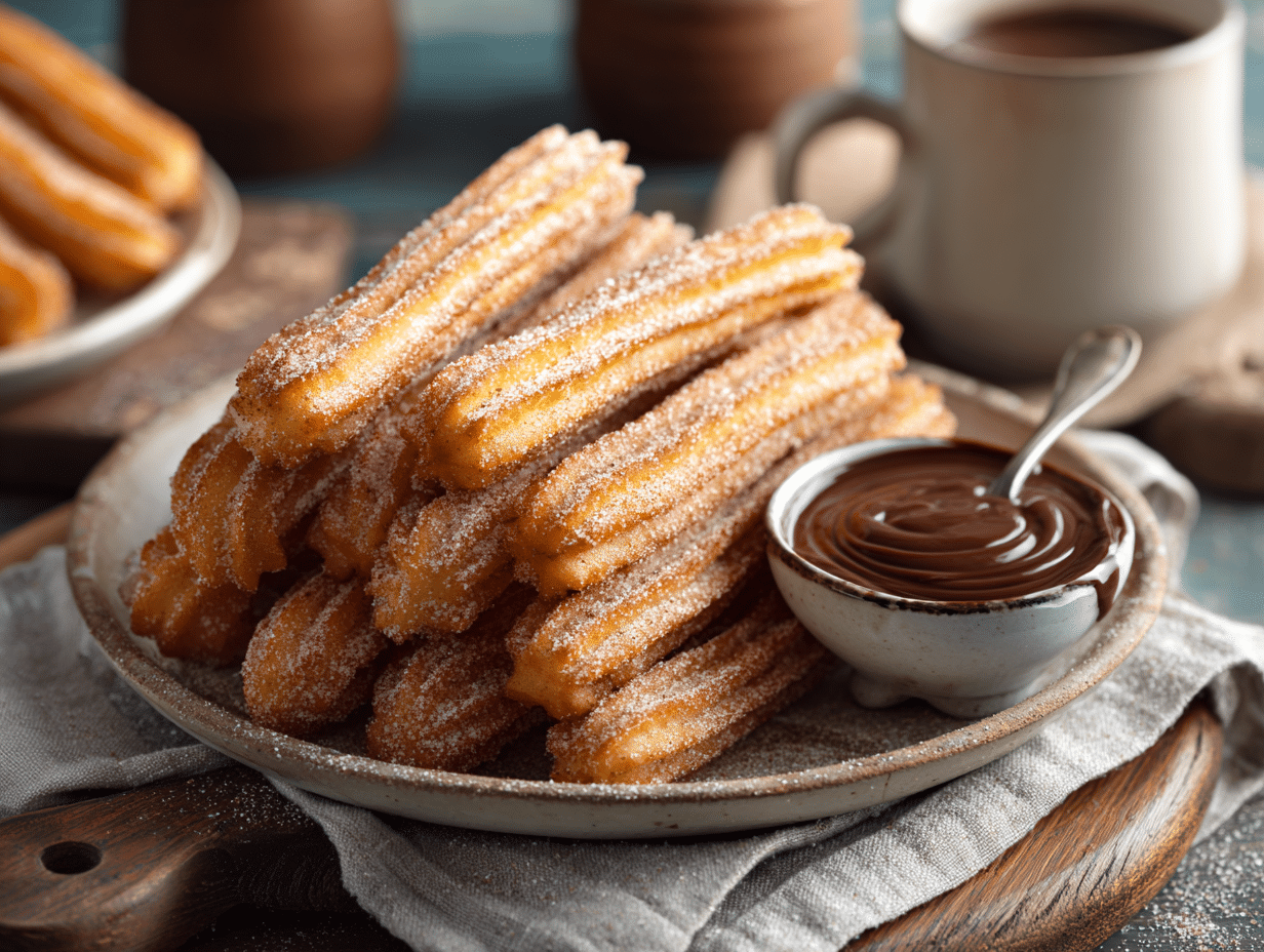 Classic Spanish Churros with Cinnamon Sugar
